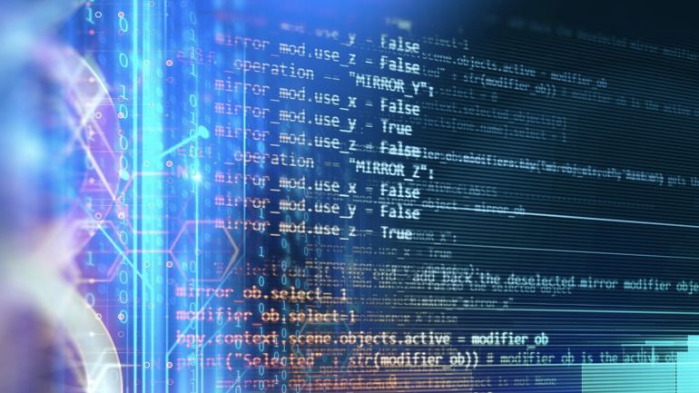 Bilde av koding på datamaskin.