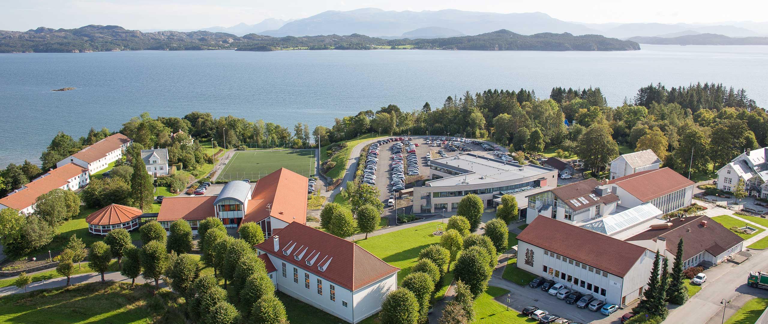 Oversiktsbilete over campus Stord, på Rommetveit. 