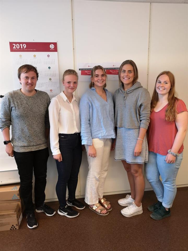 Martin, Henriette, Sunniva, Karoline og Marlinn