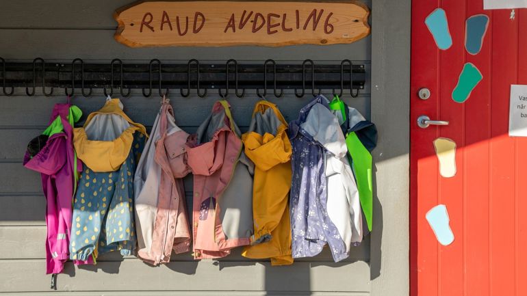 Regnjakker i barnehagen