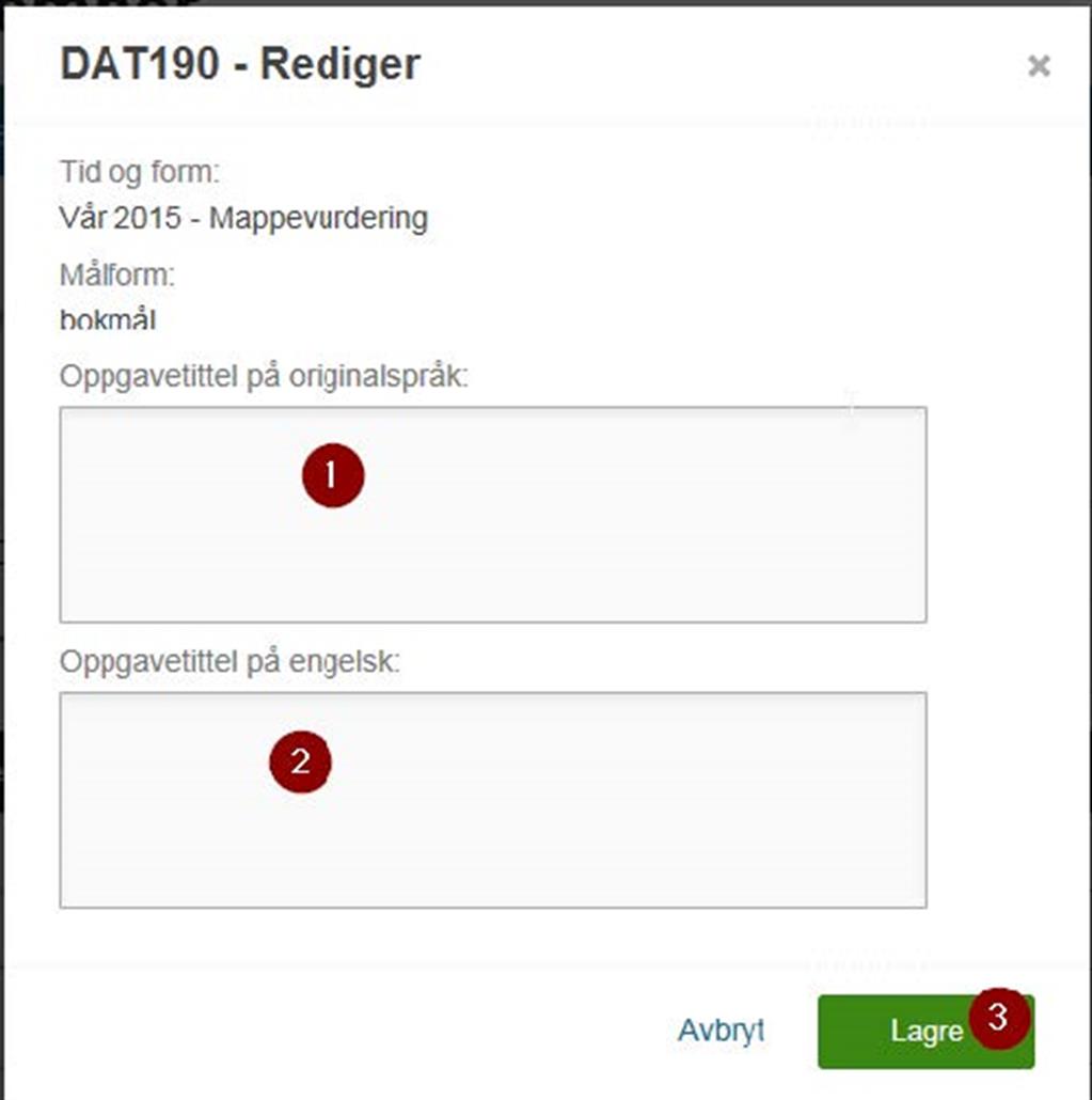 Skjermbilde fra Studentweb