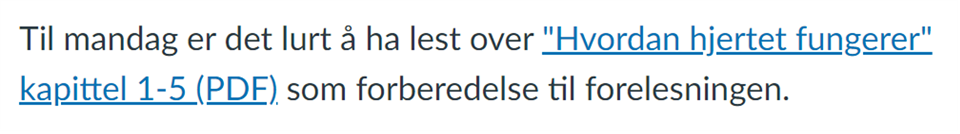 Ein skjermdump av teksten